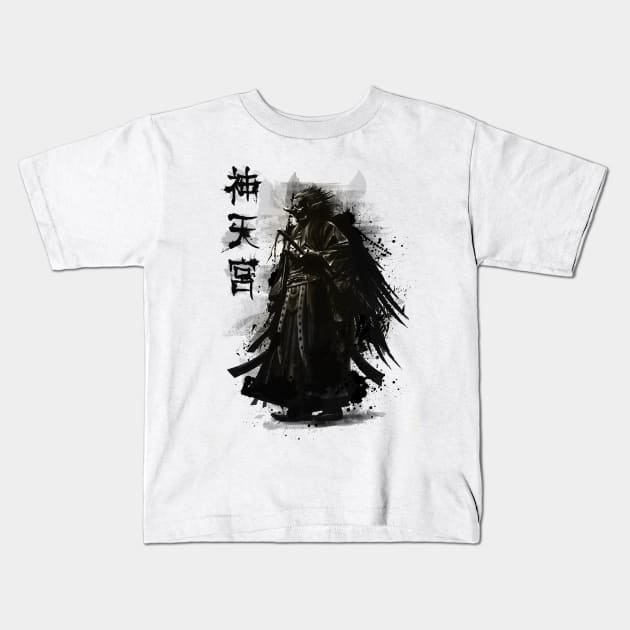 Tengu god Kids T-Shirt by MCAshe spiritual art 